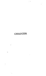 Cover of: Chaucer by William Tuckwell