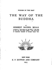 Cover of: The way of the Buddha by Herbert Baynes