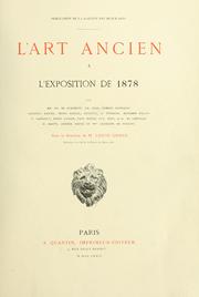 Cover of: L' art ancien à l'Exposition de 1878 by Louis Gonse