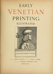 Cover of: Early Venetian printing illustrated.
