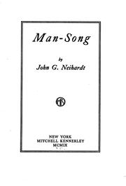 Cover of: Man-song