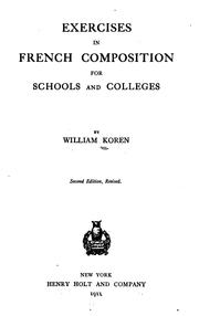 Cover of: Exercises in French composition by Koren, William, Koren, William