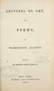 Cover of: Lectures on art, and poems