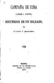 Cover of: Campaña de Cuba (1869 à 1875) by Juan V. Escalera