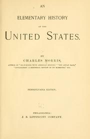 Cover of: An elementary history of the United States by Charles Morris
