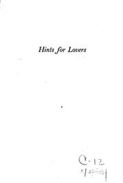Cover of: Hints for lovers