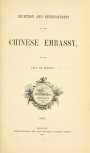 Reception and entertainment of the Chinese embassy by Boston City Council