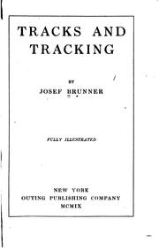 Cover of: Tracks and tracking