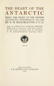 Cover of: The heart of the Antarctic by Sir Ernest Henry Shackleton