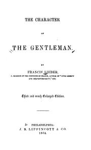 Cover of: The character of the gentleman