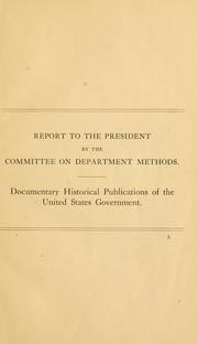 Cover of: Message from the President of the United States by United States. Committee on Dept. Methods.