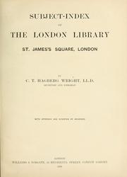 Subject-index of the London Library, St James's Square, London by London Library.