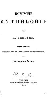 Römische mythologie by Preller, Ludwig