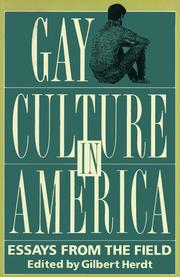 Cover of: Gay Culture In America by Gilbert H. Herdt