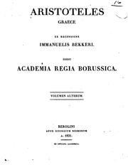 Cover of: Aristotelis opera by Aristotle