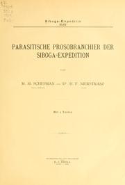 Parasitische prosobranchier der Siboga-expedition by Mattheus Marinus Schepman