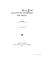 Cover of: Analytische geometrie der ebene