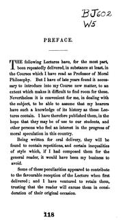Cover of: Lectures on the history of moral philosophy in England. by William Whewell