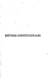 Cover of: Estúdios constitucionales.