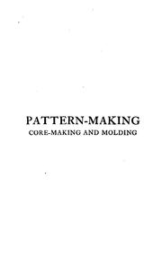 Cover of: Pattern-making