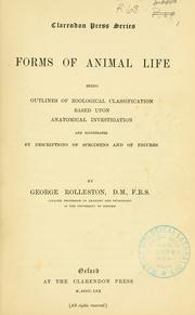 Cover of: ... Forms of animal life by George Rolleston, George Rolleston