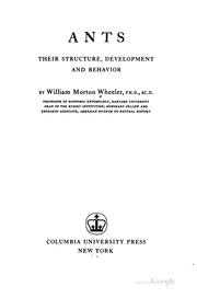 Cover of: Ants by William Morton Wheeler