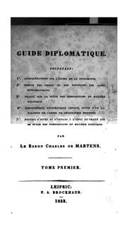 ... Guide diplomatique by Karl von Martens