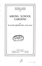 Cover of: Among school gardens