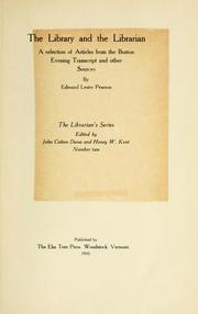 Cover of: The library and the librarian