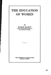 Cover of: The education of women