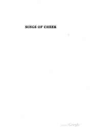 Cover of: Songs of cheer.