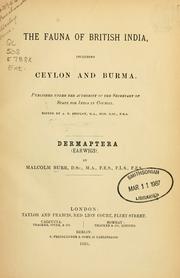 Cover of: Dermaptera (Earwigs) by Malcolm Burr