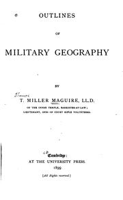 Cover of: Outlines of military geography