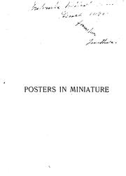 Cover of: Posters in miniature.