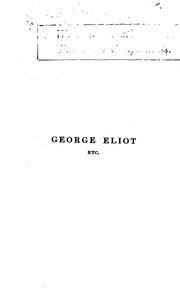 Cover of: George Eliot, Matthew Arnold, Browning, Newman: essays and reviews from the 'Athenæum'