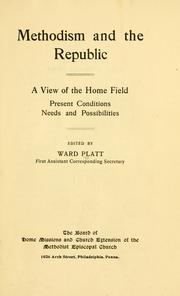 Cover of: Methodism and the Republic by Ward Platt