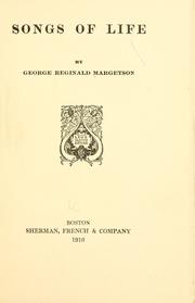 Cover of: Songs of life