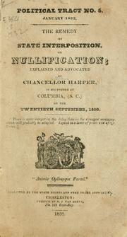 Cover of: The remedy by state interposition, or nullification