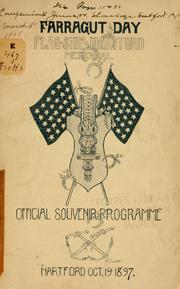 Cover of: Official souvenir programme. by Hartford (Conn.). Committee on Farragut Day, 1897.