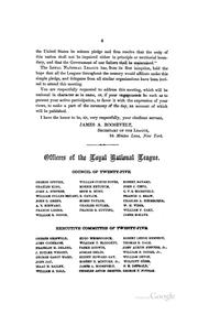 Opinions of prominent men concerning the great questions of the times expressed in their letters to the Loyal National League by Loyal National League of the State of New York.
