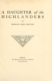 Cover of: A daughter of the highlanders