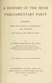 Cover of: A history of the Irish Parliamentary Party by O'Donnell, F. Hugh