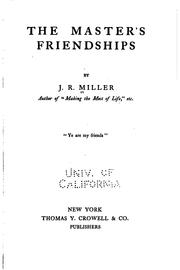 Cover of The Master's friendships