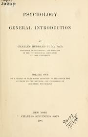 Cover of: Psychology by Charles Hubbard Judd, Charles Hubbard Judd