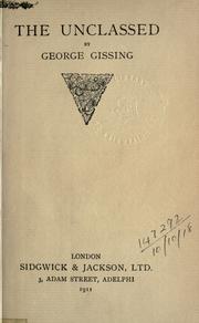 Cover of: The unclassed. by George Gissing