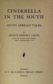 Cover of: Cinderella in the South by Arthur Shearly Cripps