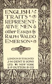 Cover of: English traits by Ralph Waldo Emerson, Ralph Waldo Emerson