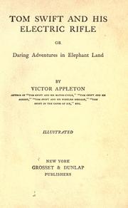 Cover of: Tom Swift and his electric rifle = by Victor Appleton