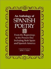 Cover of: An Anthology of Spanish poetry by compiled and edited by John A. Crow.