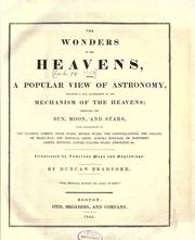Cover of: The wonders of the heavens by Duncan Bradford